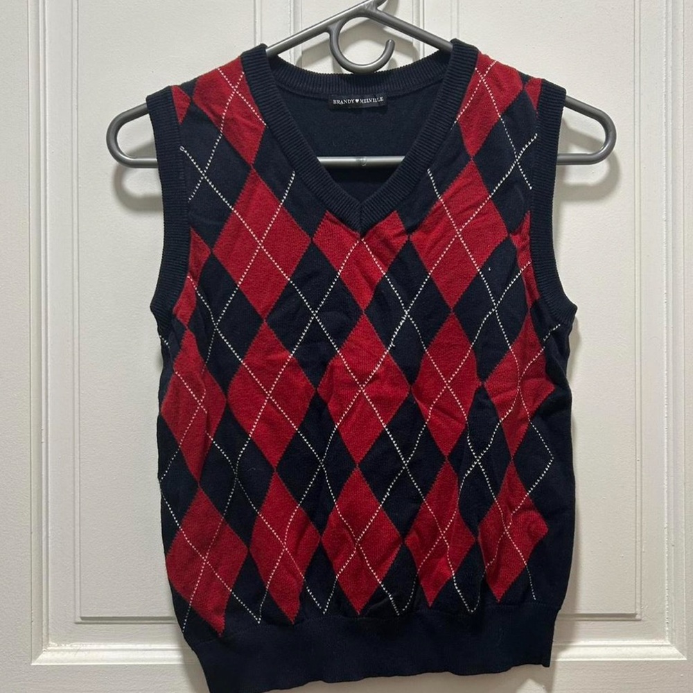 Brandy Melville - Argyle knit sweater